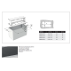 Surface froide à encastrer ROCAM 006INDROP3PC