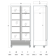 Armoire réfrigérée vitrée SCANDOMESTIC 263111DC826BD