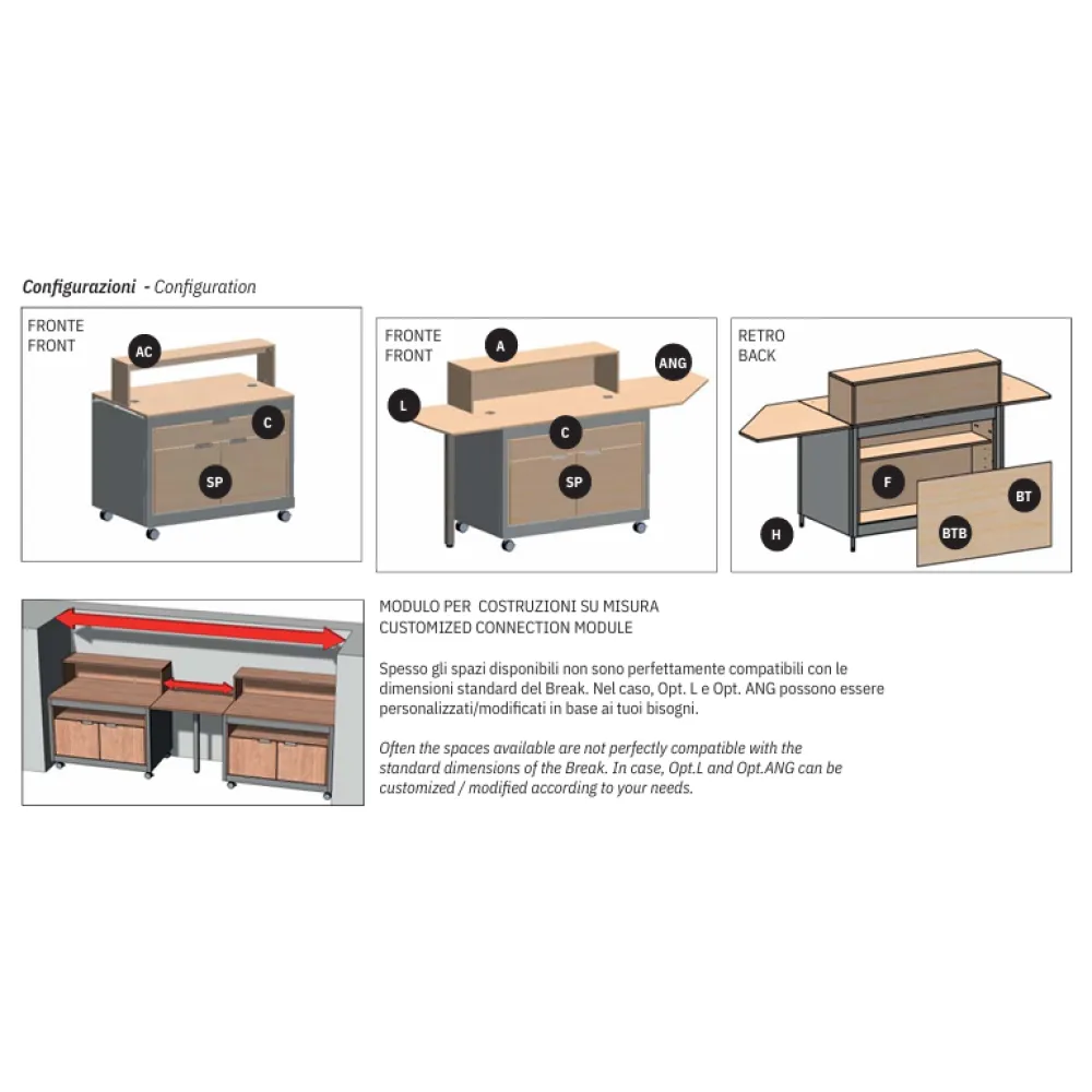 Module mobile pour cantine ROCAM 016MOBRK