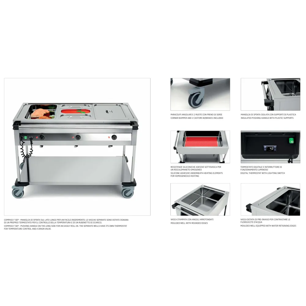 Bain-marie ROCAM 02000COMP3VSB/FR