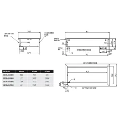 Bain-marie chaud à encastrer ROCAM 006INDROP2BM