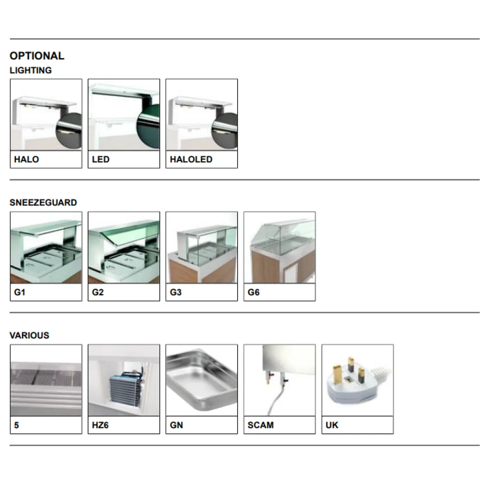 Bain-marie chaud à encastrer ROCAM 006INDROP3BM