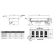 Bain-marie chaud à encastrer ROCAM 006INDROP4DRY