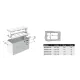 Bain-marie chaud à encastrer ROCAM 006INDROP4DRY
