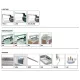 Bain-marie chaud à encastrer ROCAM 006INDROP4DRY