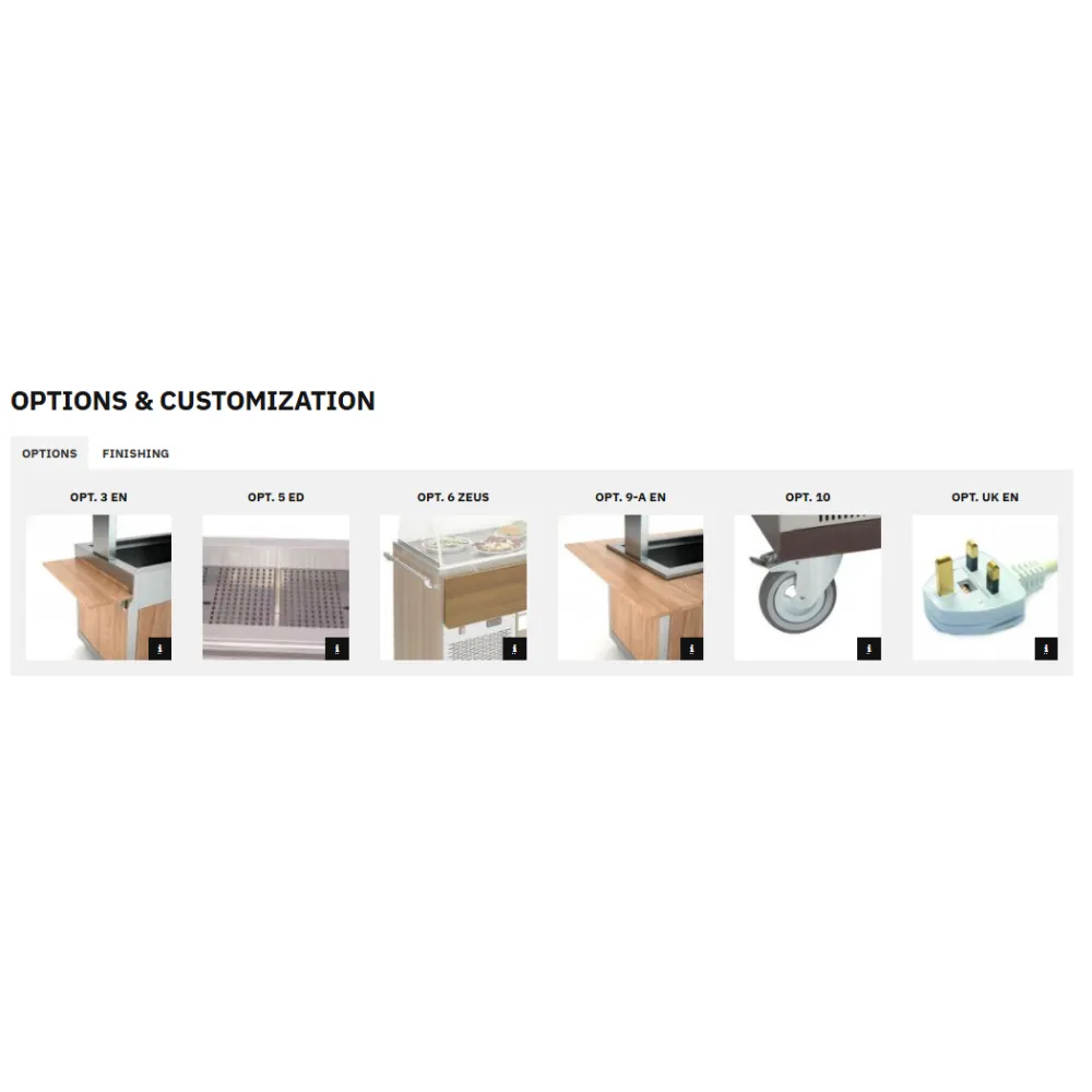 Chariot de service ROCAM 01100GIUN/RV