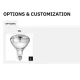 Lampe pour zone de service ROCAM 020INAHALO2/1