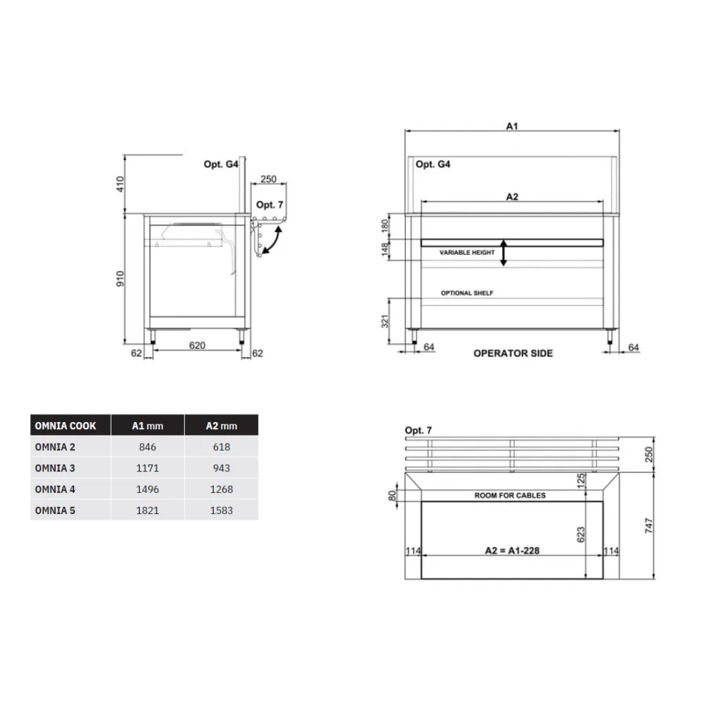 Module neutre ROCAM 01900OM4COOK