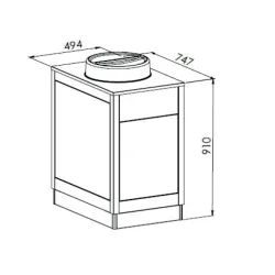 Distributeur d'assiettes ROCAM 01900OMPLC18N