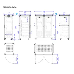 Armoire de stockage chauffante BHS-G BG01-156GV
