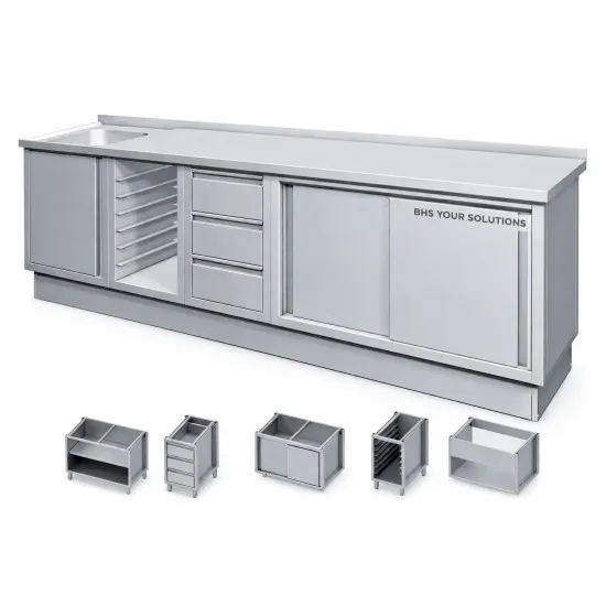 Modules de meubles en acier inoxydable