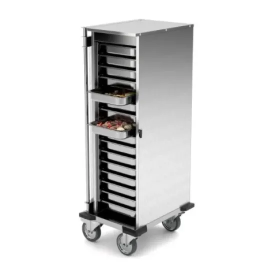 Chariots en acier inoxydable pour bacs GN