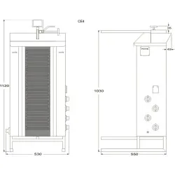Grill à gyros électrique POTIS PG3651