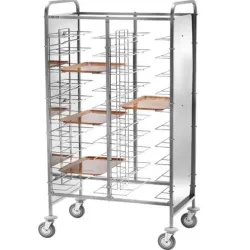 Chariots à plateaux pour cantines