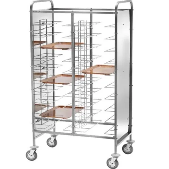 Chariots à plateaux pour cantines