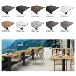 Plateau de table d'extérieur BHS-HoReCa HPL-COMPACT-59x50