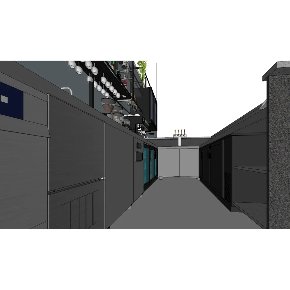 Projet de bar en L réalisé à la commande BHS-HoReCa BAR-LEJUPES