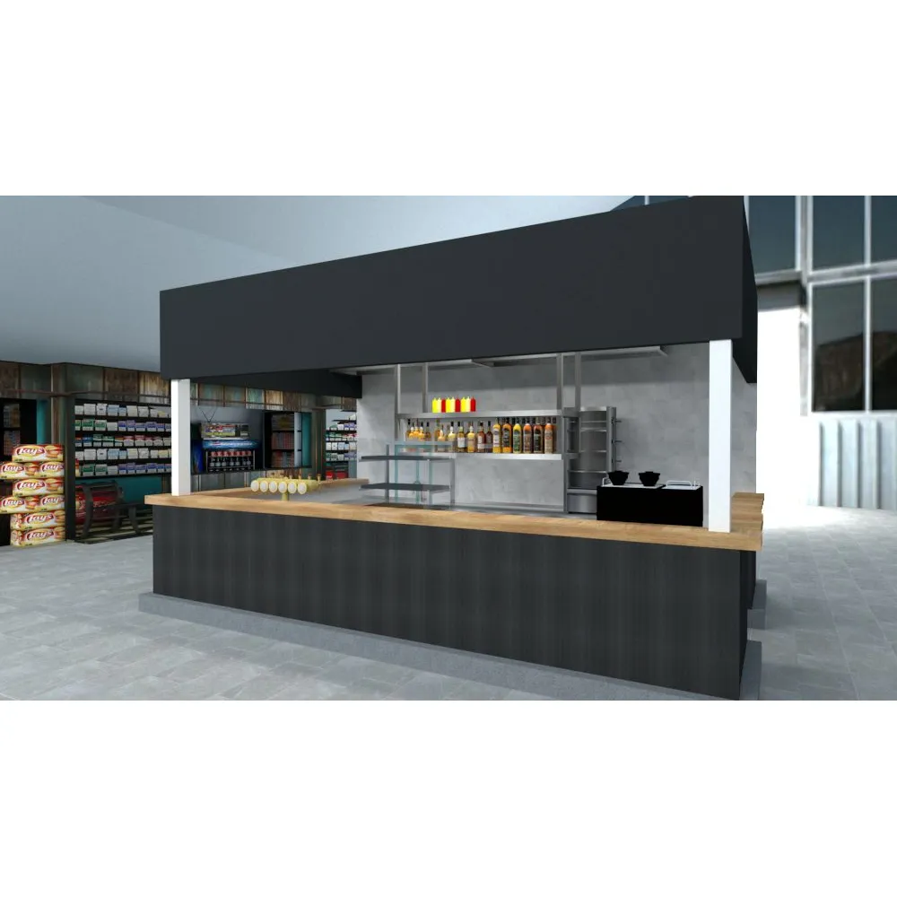Plan de conception de zone de grillades BHS-HoReCa RAS101