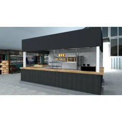 Plan de conception de zone de grillades BHS-HoReCa RAS101