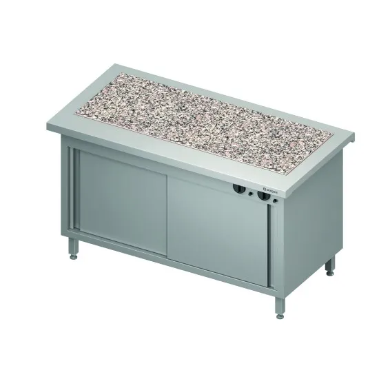 Armoire chaude/neutre à surface en granit chaud