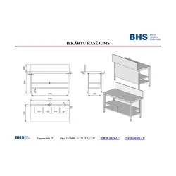 Table réfrigérée sur mesure BHS-HoReCa CK25-1054-165/730/900