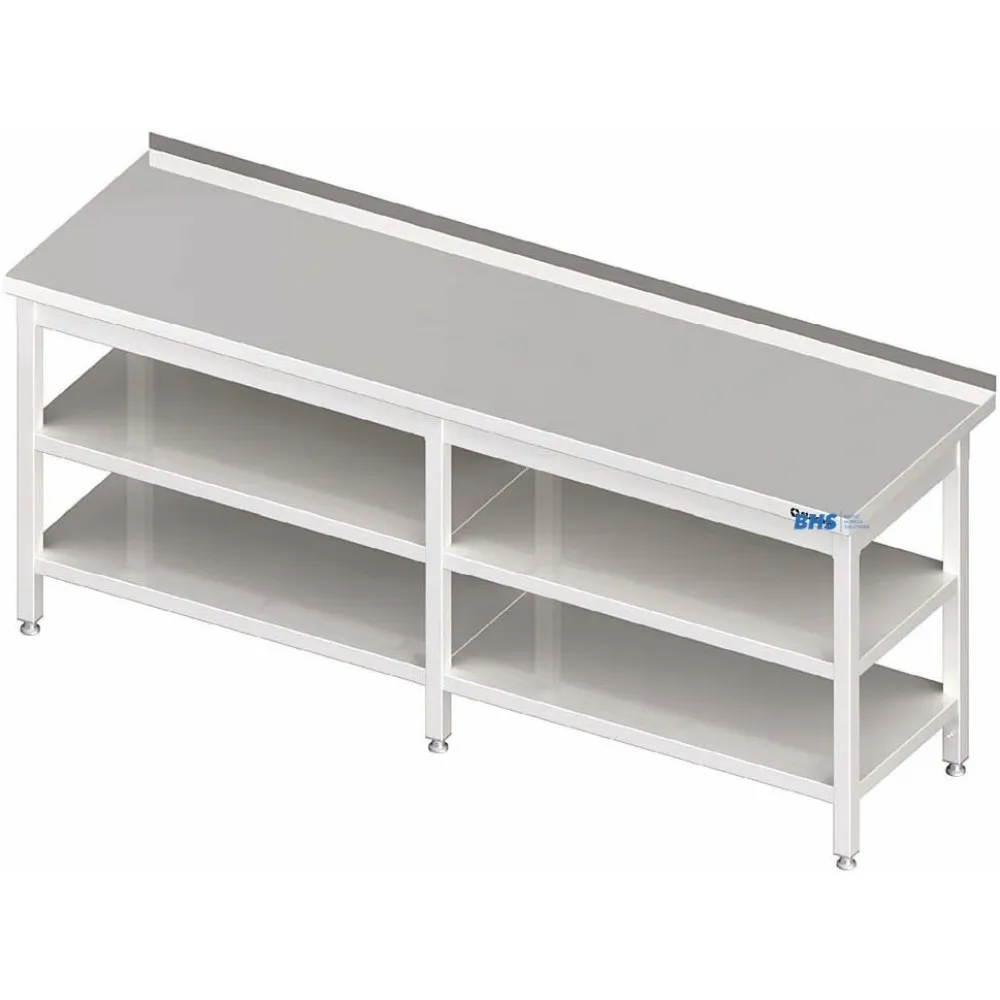 Table en métal avec deux étagères Novameta BHS-PLV-2P-270/60/90
