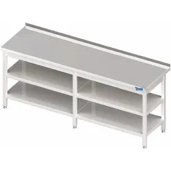 Table en métal avec deux étagères Novameta BHS-PLV-2P-350/60/90