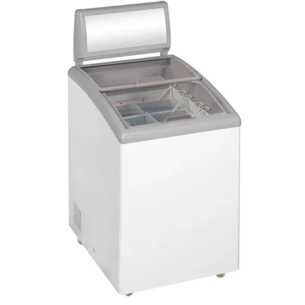 Congélateur coffre vitrine TEFCOLD IDC152C-W1