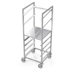 Chariot pour panier de lave-vaisselle avec étagère à assiettes Novameta BHS-VTBL7-56-55-160