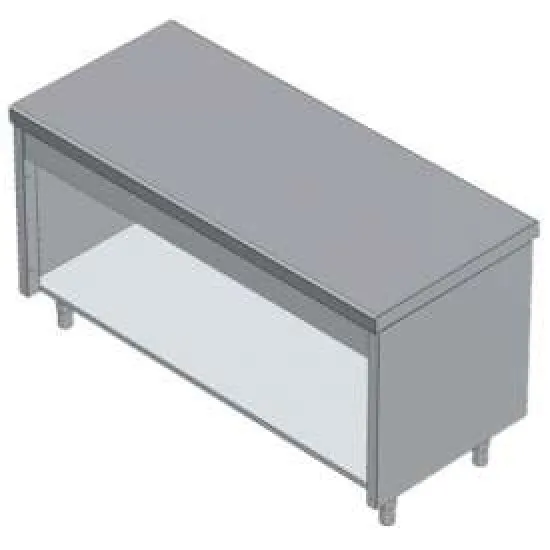 Table de travail avec armoire neutre