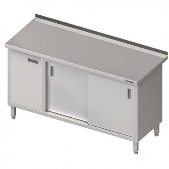 Table avec 2 portes coulissantes et 1 porte battante