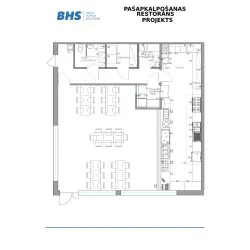 Plan de conception de restaurant en libre-service BHS-HoReCa