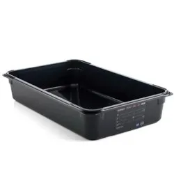 Conteneur GN en polycarbonate noir ARAVEN AR47827