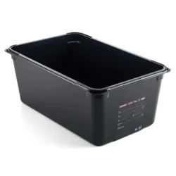 Conteneur GN en polycarbonate noir ARAVEN AR47835