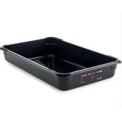 Conteneur GN en polycarbonate noir ARAVEN AR47826