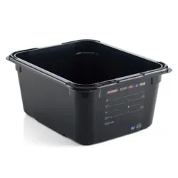 Conteneur GN en polycarbonate noir ARAVEN AR47823