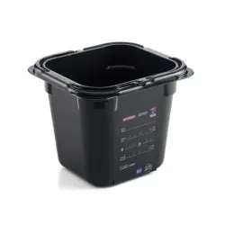 Conteneur GN en polycarbonate noir ARAVEN AR47798