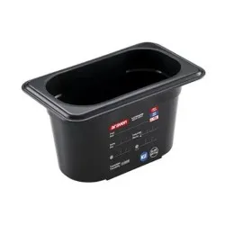 Conteneur GN en polycarbonate noir ARAVEN AR44011