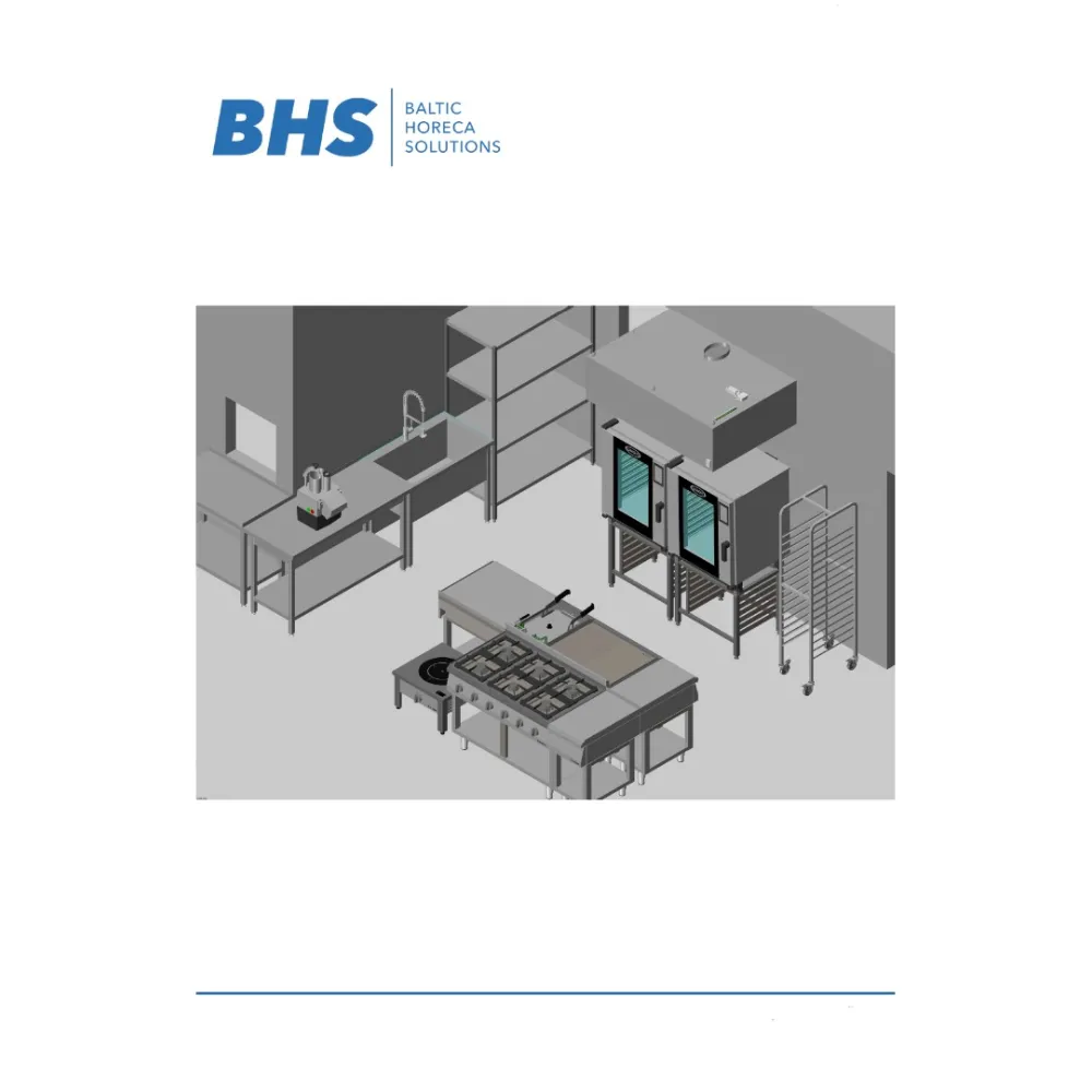 Plan de conception de cuisine traiteur BHS-HoReCa