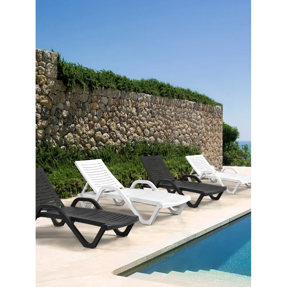Lit de soleil BHS-HoReCa 3G-WoodyWhite