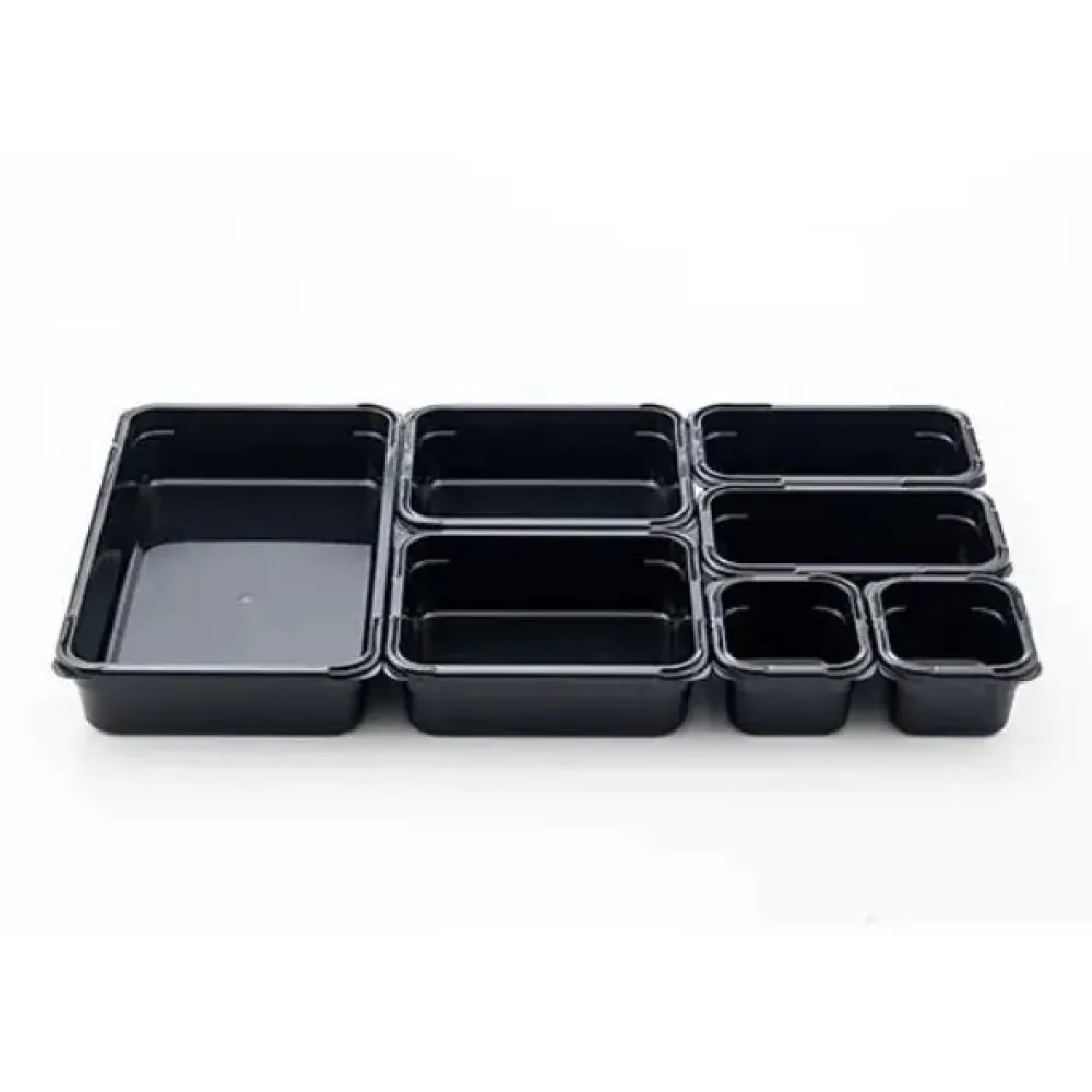 Conteneur GN en polycarbonate noir ARAVEN AR47822