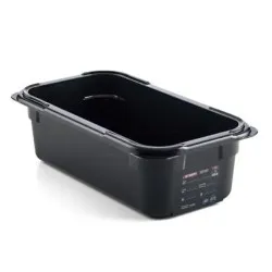 Conteneur GN en polycarbonate noir ARAVEN AR47819