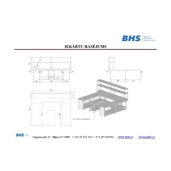Table de travail de cuisine BHS-HoReCa XCH24-0041-340/80/90