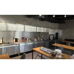 Projet d'espace de détente d'entreprise, réalisé à la commande BHS-HoReCa