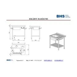 Solution non standard pour la plonge BHS-HoReCa PR-worktable-withsink-900