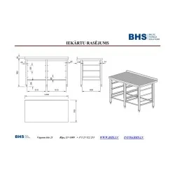 Solution non standard pour la plonge BHS-HoReCa PR-table-1200