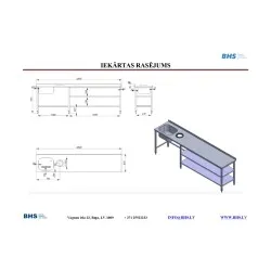 Table de travail de cuisine BHS-HoReCa NN43