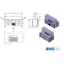 Table de travail réfrigérée BHS-HoReCa RAS115