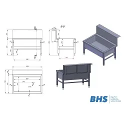 Solution non standard pour la plonge BHS-HoReCa BHS-100/642/550