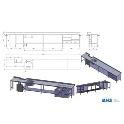 Table de travail de cuisine BHS-HoReCa NN152
